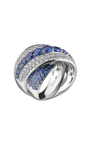 Кольцо RalfDiamonds Deep Blue Sapphire 3.96 ct & White Diamonds 1.96 ct RDR (36688) №2