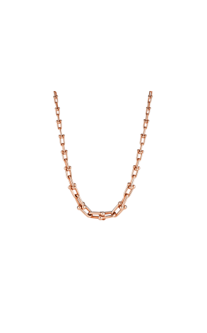 Колье  в стиле Tiffany HardWear Graduated Link Necklace in Rose Gold (42423)