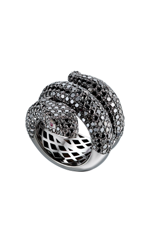 Кольцо  SNAKE BLACK DIAMONDS 6.80 ct (40942)