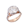 Кольцо  6,78 ct K/SI1 Round Cut Diamond & Rose & White Gold (42008) №3