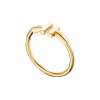 Кольцо Tiffany & Co T Wire Yellow Gold (SIZE 56) (43738) №5