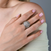 Кольцо  3,35 ct Round Cut Diamonds & White Gold (40604) №7