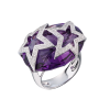 Кольцо  Amethyst & Diamonds White Gold (41000) №2