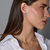 Серьги  White & Yellow Gold & Diamonds Heart (43246) №6
