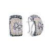 Серьги  White Gold & White & Black Diamonds (43336) №2