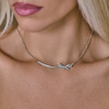 Колье Chanel Ruban Short Necklace White Gold Diamonds J12819 (42441) №7