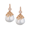 Серьги  Baroque Pearl & Diamonds in Rose Gold (38737) №2