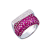 Кольцо  Ruby & Diamonds White Gold (42612) №2