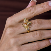 Кольцо R.Bravo Yellow Gold Bee Sapphire & Toutmaline & Enamel 002-008-578 (42573) №5