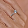 Кольцо Albedo 1,00 ct H/VS2 Round Cut Diamond& White Gold (38364) №8