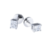 Пусеты GIA 0,50 ct H/VVS1 - 0.50 ct H/VS2 Radiant Diamonds (36719) №4
