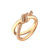 Кольцо Tiffany & Co Knot Double Row in Yellow Gold with Diamonds 69346626 (37941) №7