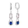 Серьги Crivelli Diamonds & Sapphires & White Gold (40475) №2
