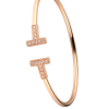 Браслет Tiffany & Co T Wire in Rose Gold with Diamonds 60010767 (36650) №6