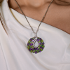 Подвеска  Multigemstone White Gold (43394) №5