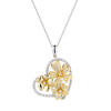 Подвеска  0,30 ct Round Cut Diamonds & White & Yellow Gold (42824) №2