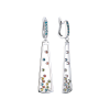 Серьги  Multigemstone & White Gold (42303) №2