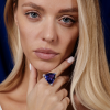 Кольцо  С Танзанитом 34,0 ct Deep Violetish Blue/VVS и бриллиантами (37547) №7