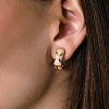 Серьги Roberto Coin Yellow Gold Rose Enamel (41860) №5