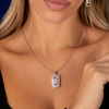 Серьги Bvlgari White Gold Diamond Drop Parentesi (37587) №8