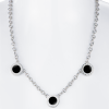Колье Bvlgari Bulgari Reversible White Gold & Diamond & Onyx 3 Circle 329437 (43266) №8