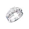 Кольцо  МГУ 1,50 сt G/SI1 Radiant Cut Diamond & White Gold (43429) №3