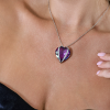 Подвеска Gianni Lazzaro Amethyst Heart & Round Cut Diamonds (40346) №6