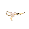 Брошь Mikimoto Vintage Akoya Pearl Brooch Yellow Gold Leaf (37601) №2
