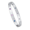 Браслет Cartier LOVE WHITE GOLD, AQUAMARINES, SAPPHIRES, SPINELS, AMETHYSTS B6036317 (37398) №6