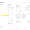 Пусеты  1,00 E/VVS2 — 1,05 G/VVS2 Round Cut Diamonds (40894) №5
