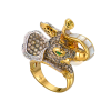Кольцо  Elephant Multi-Gemstone & Yellow Gold (43587) №4