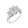 Кольцо RalfDiamonds 1,00 ct Pave Diamonds Princess Cut RDR (37694) №3
