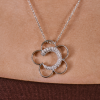 Подвеска  Flower pendant in White Gold & Diamonds (41832) №5