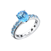 Кольцо H.Stern Orion Aquamarine and Diamond Ring in White Gold (40950) №2