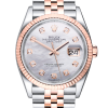 Часы Rolex Datejust 36 mm Steel & Rose Gold Diamonds Index Pearl Dial 126231 (34432) №3