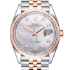 Часы Rolex Datejust 36 mm Steel & Rose Gold Diamonds Index Pearl Dial 126231 (34432) №5