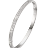 Браслет Cartier Love Small Model Paved Diamonds White Gold N6710817 (36966) №6