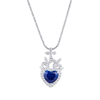 Подвеска  2,25 ct Vivid Blue Madagascar (42871) №3