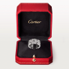 Кольцо Cartier Maillon Panthère Triple Row Half-Paved White Gold (SIZE 51) CRB4127251 (40831) №5