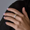 Кольцо GIA 1,07 ct Fancy Yellow/VS2 Radiant Cut & White Gold (42980) №7