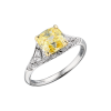 Кольцо Tiffany & Co 2,05 ct Square Antique Cut Fancy Intense Yellow / VS1 (40789) №3