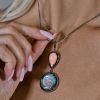 Подвеска  Topaz & Coral & Black Diamonds (42791) №5