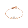 Браслет Bvlgari B.zero1 soft bracelet in rose gold with white ceramic 358377 (38263) №3