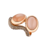 Кольцо  Rose Gold & Diamonds & Moonstone (41291) №2