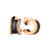 Серьги Bvlgari B.Zero1 Rose Gold & Black Ceramic 347405 (37841) №4