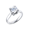 Кольцо Harry Winston HW Logo 1,17 ct F/VVS1 Round Brilliant & Diamond Micropavé Engagement RGDPRD010HWM (40711) №3
