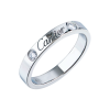 Кольцо Cartier C de Wedding Band 3 mm width 2 Diamond (SIZE 50) B4077850 (40835) №2