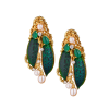 Серьги Gilbert Albert Scarabey beetle shell & Yellow Gold & Diamond (41288) №2