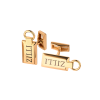 Запонки ZILLI Pair of Yellow Gold Cifflinks (37637) №2