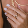 Кольцо Cartier C De Tricolor Ring (SIZE 54) (37306) №5